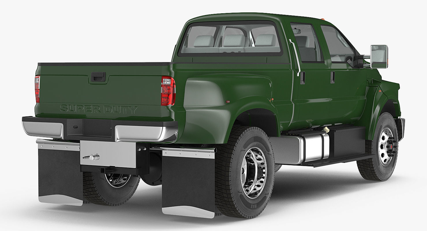 Generic Pickup Rigged 3D model_4
