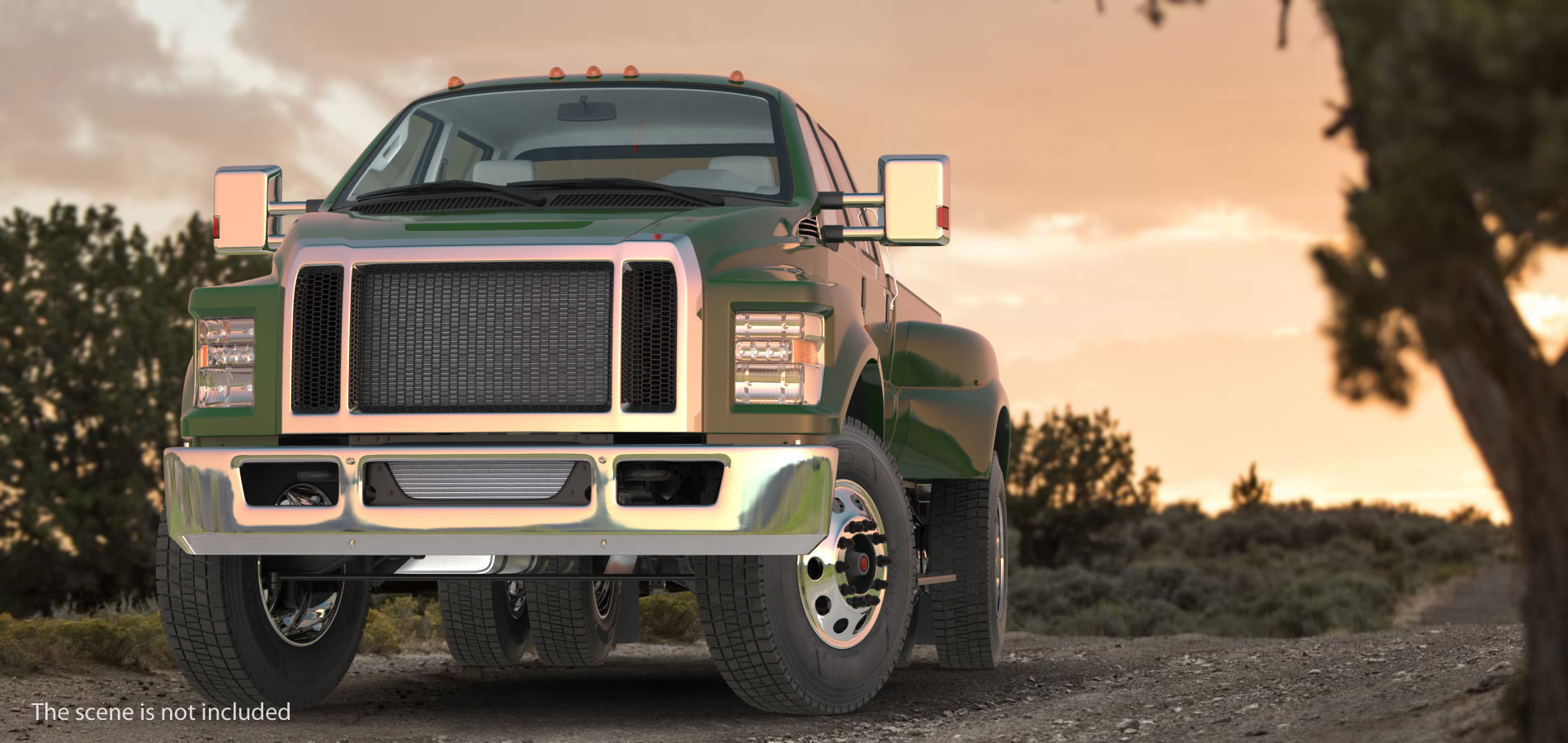 Generic Pickup Rigged 3D model_1