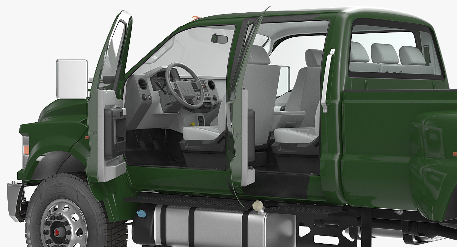 Generic Pickup Rigged 3D model_11