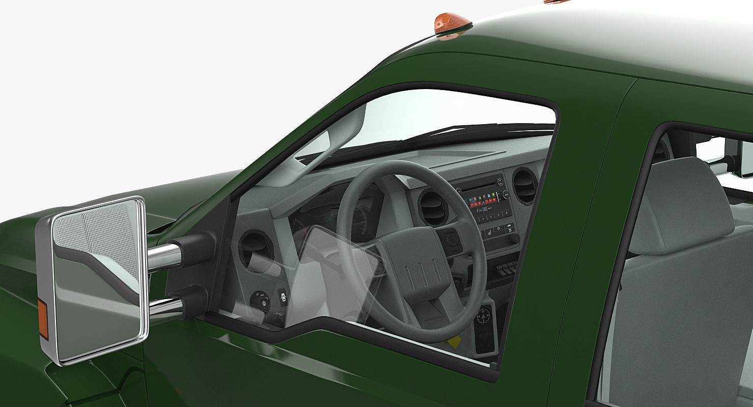 Generic Pickup Rigged 3D model_14