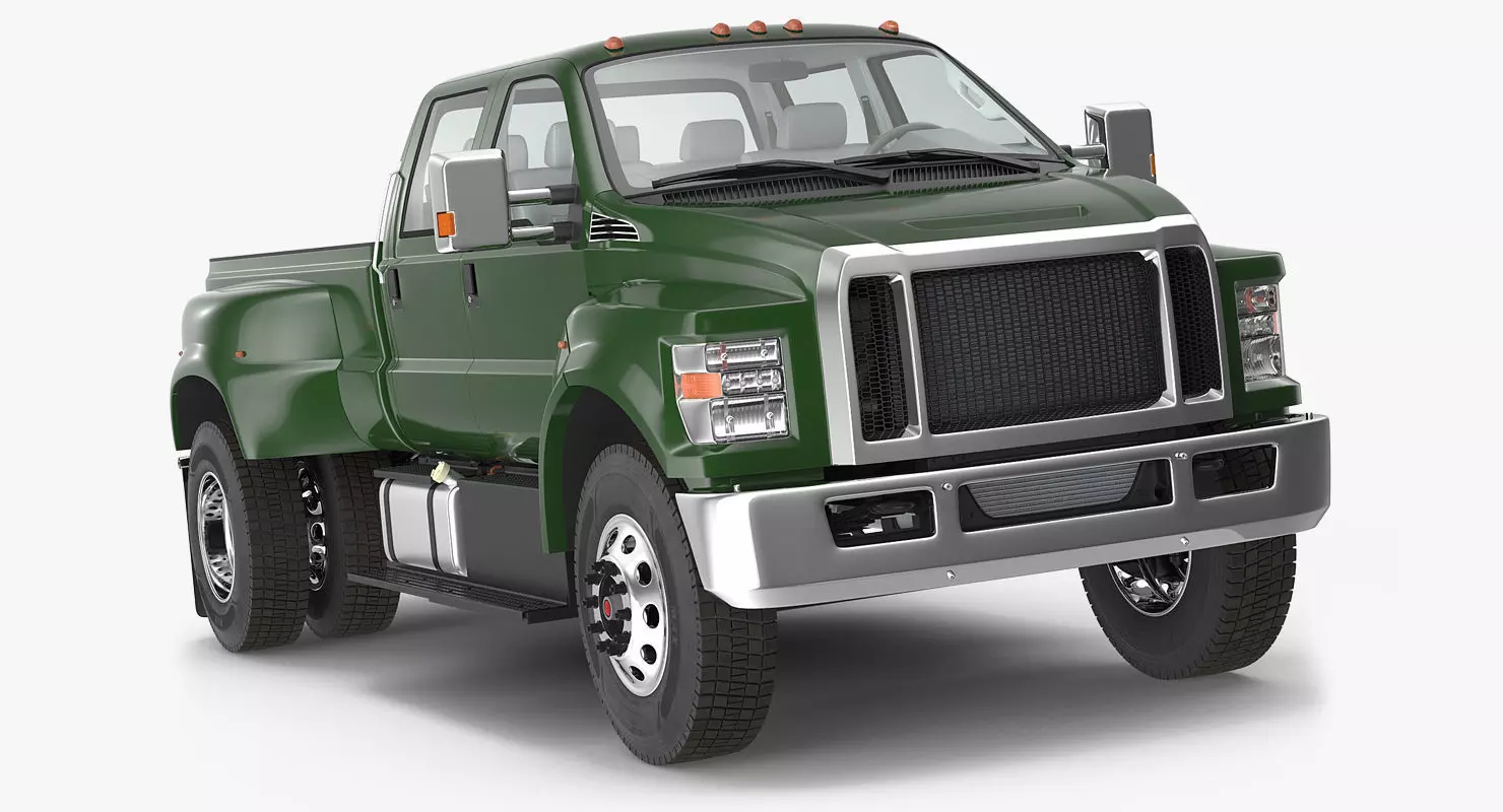 Generic Pickup Rigged 3D model_0