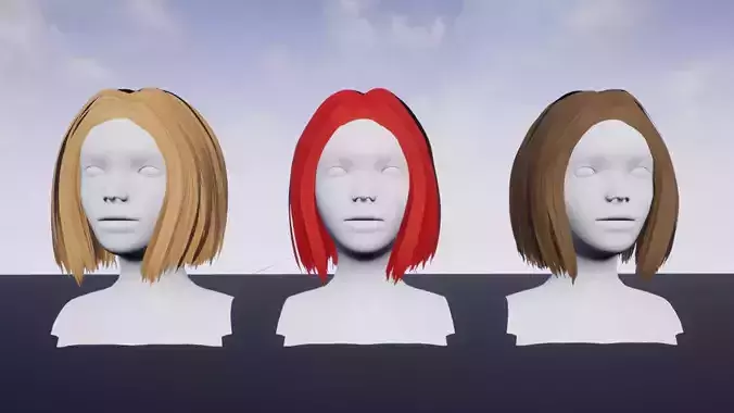 Hairstyle 8 three mannequins hair