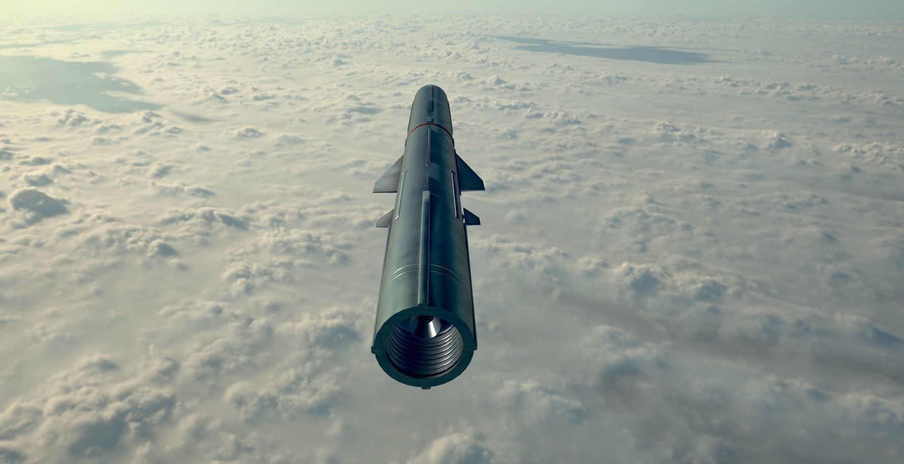 BrahMos Cruise Missile Low-poly 3D model_14