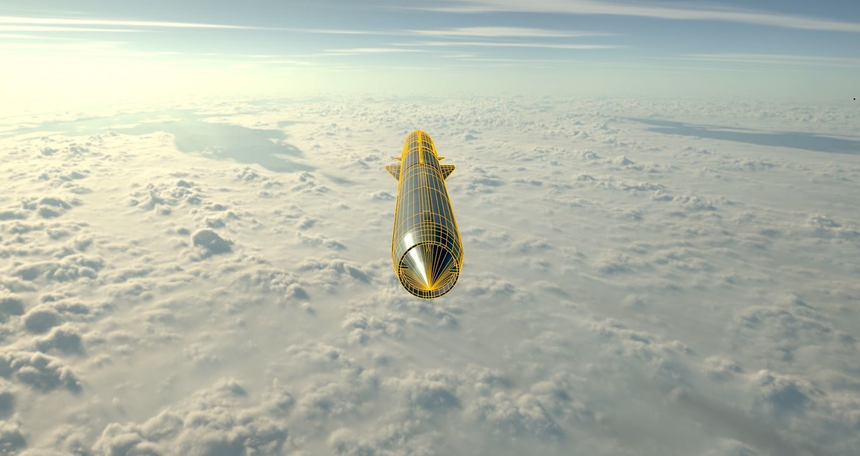 BrahMos Cruise Missile Low-poly 3D model_5