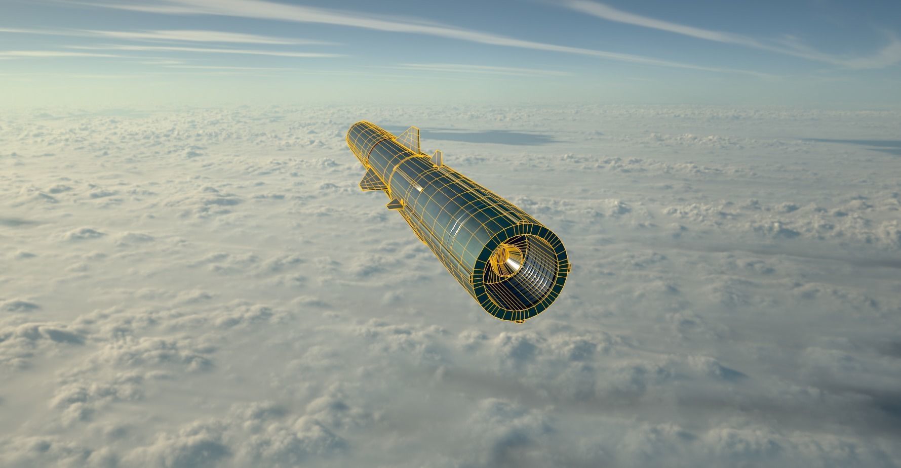 BrahMos Cruise Missile Low-poly 3D model_13