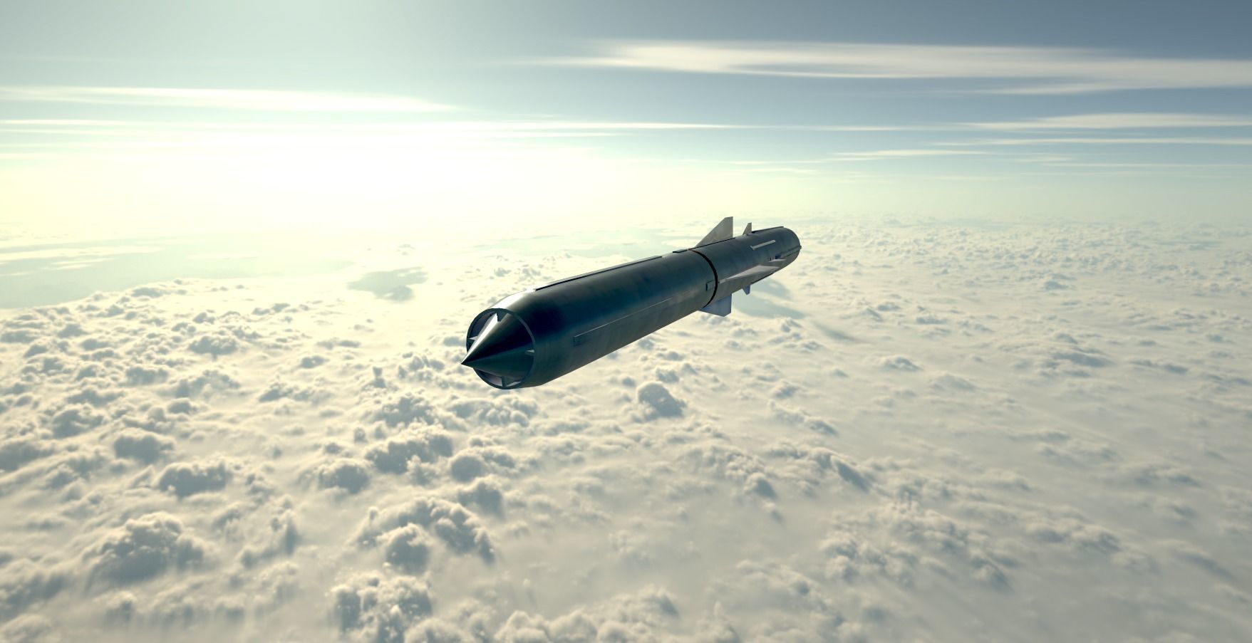 BrahMos Cruise Missile Low-poly 3D model_6