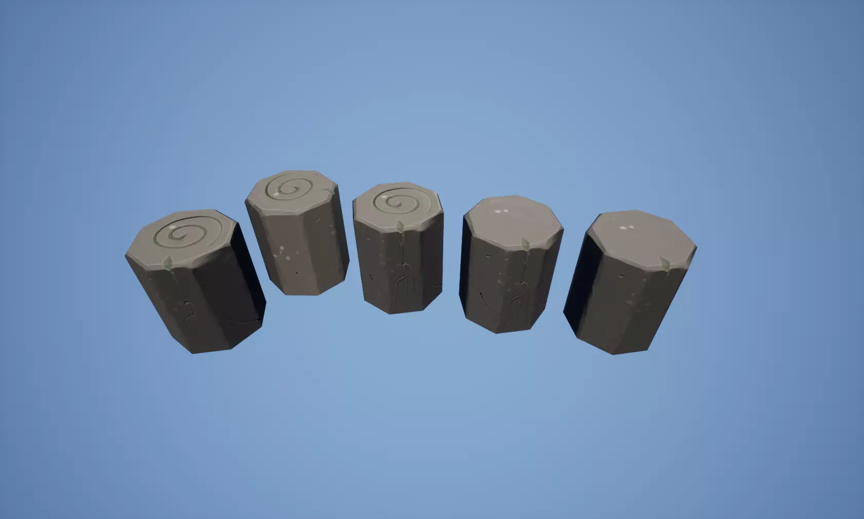 Stylized Small Low Poly Rocks FREE UE4 Unity Compatible Free low-poly 3D model