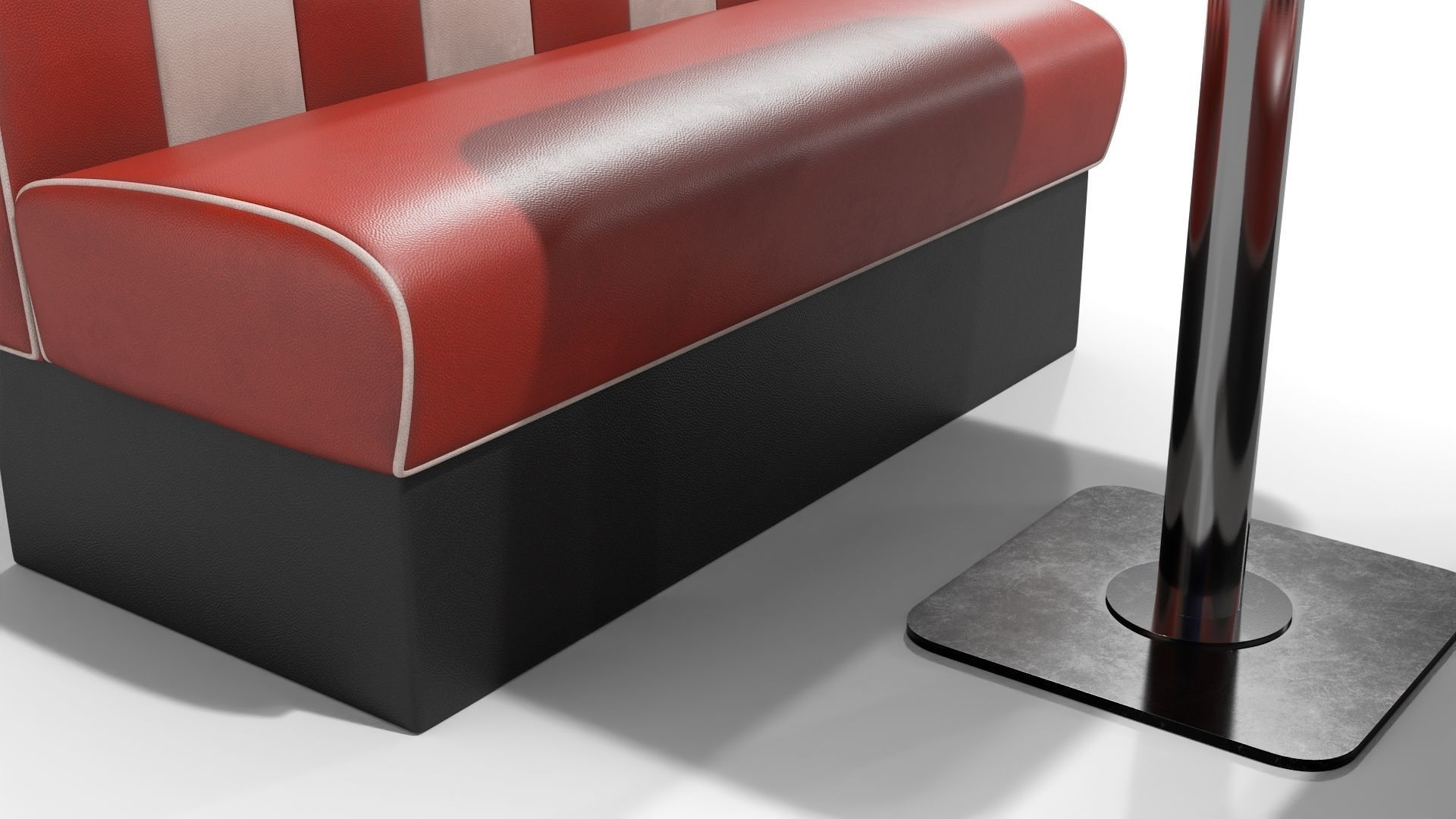 American Diner Furniture 3D model_9