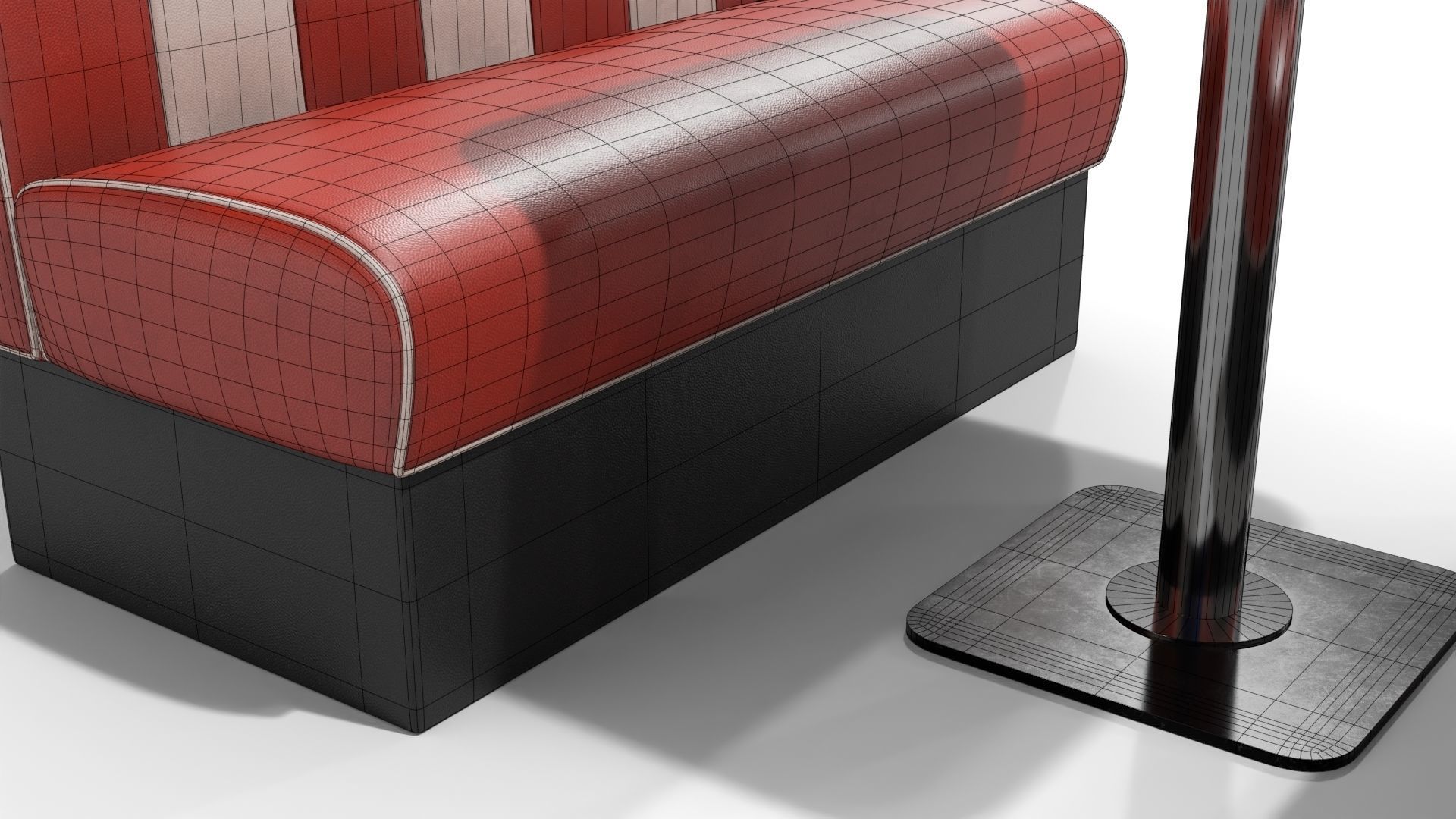 American Diner Furniture 3D model_19