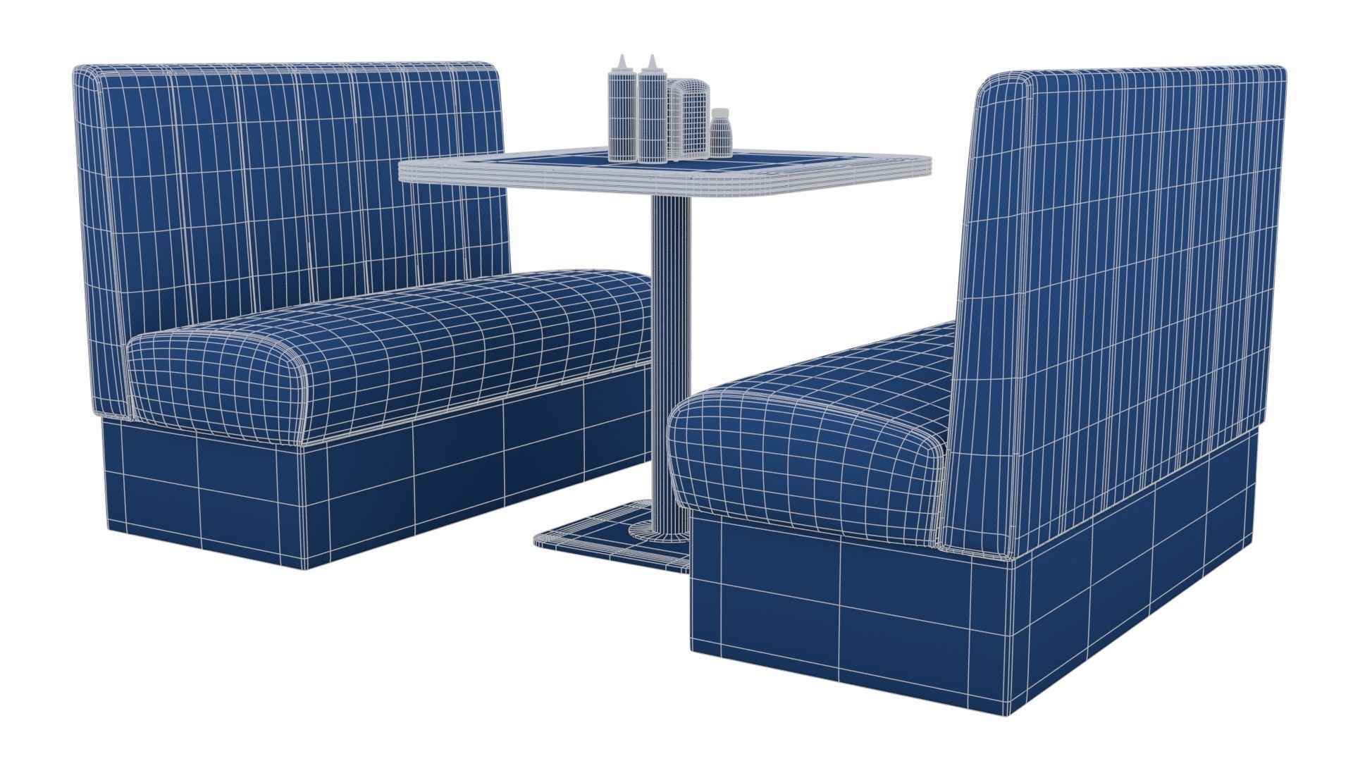 American Diner Furniture 3D model_23