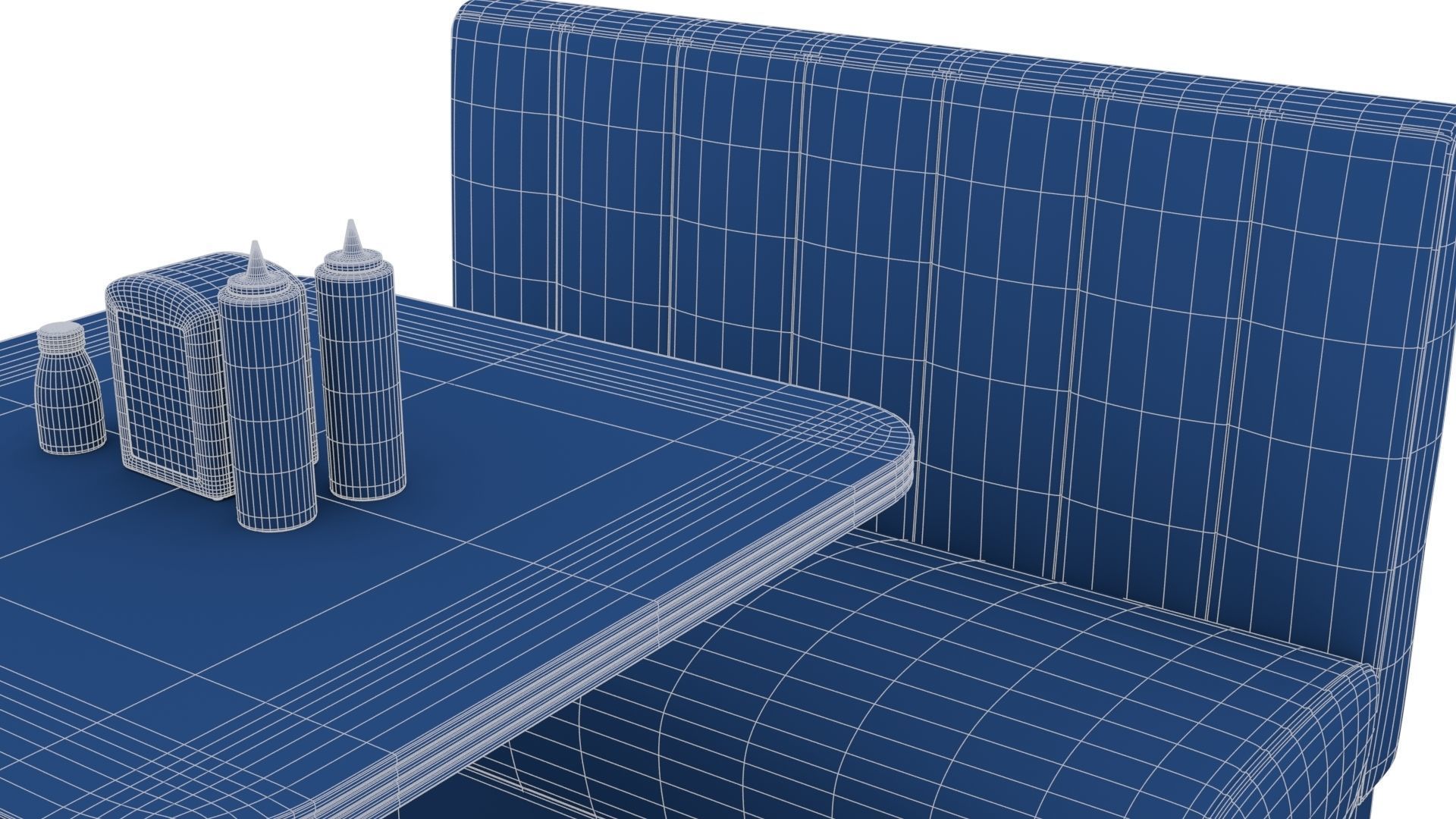 American Diner Furniture 3D model_28