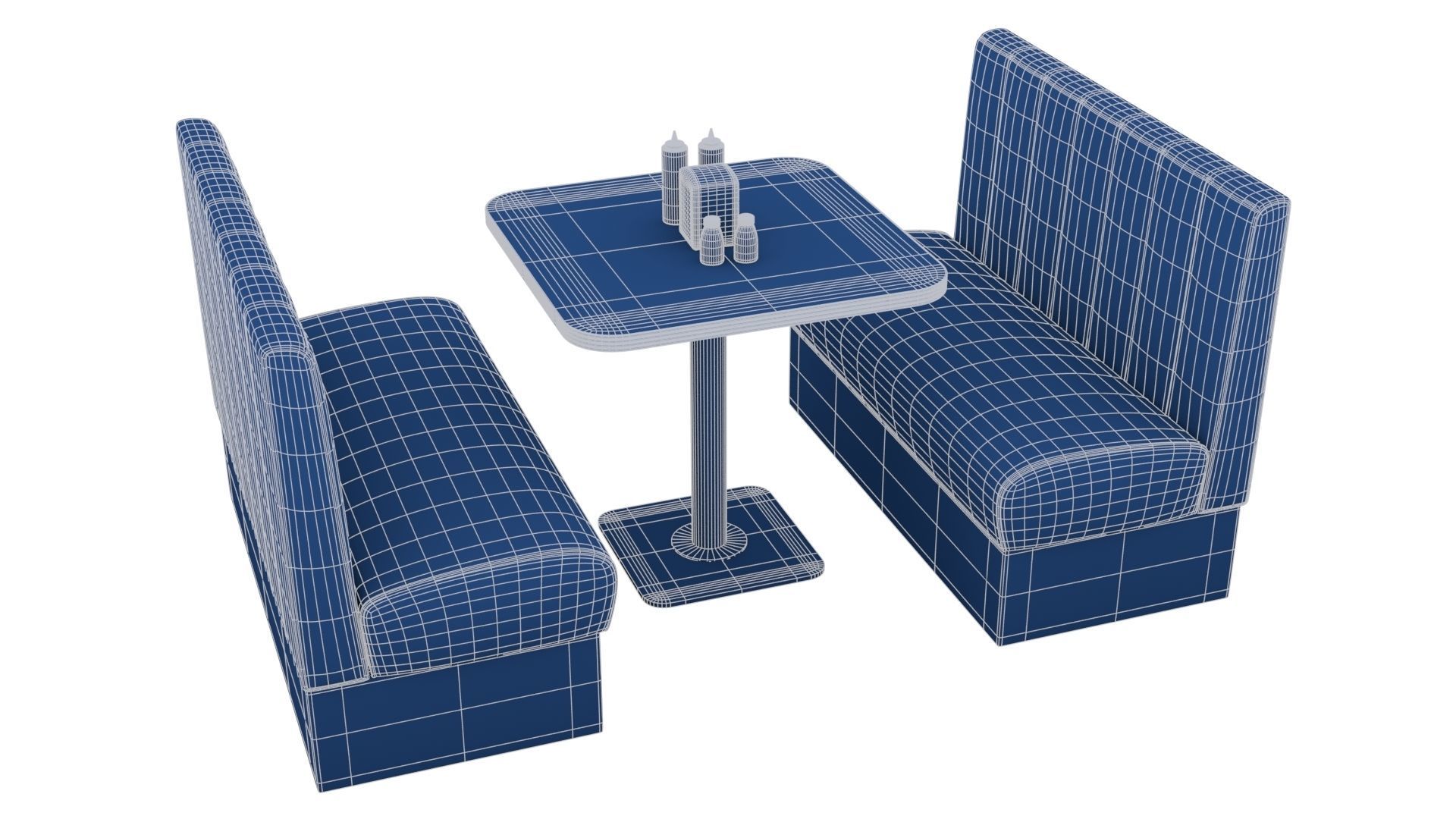 American Diner Furniture 3D model_20