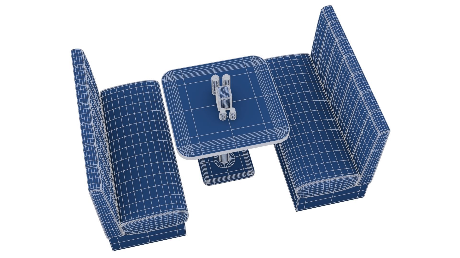 American Diner Furniture 3D model_26