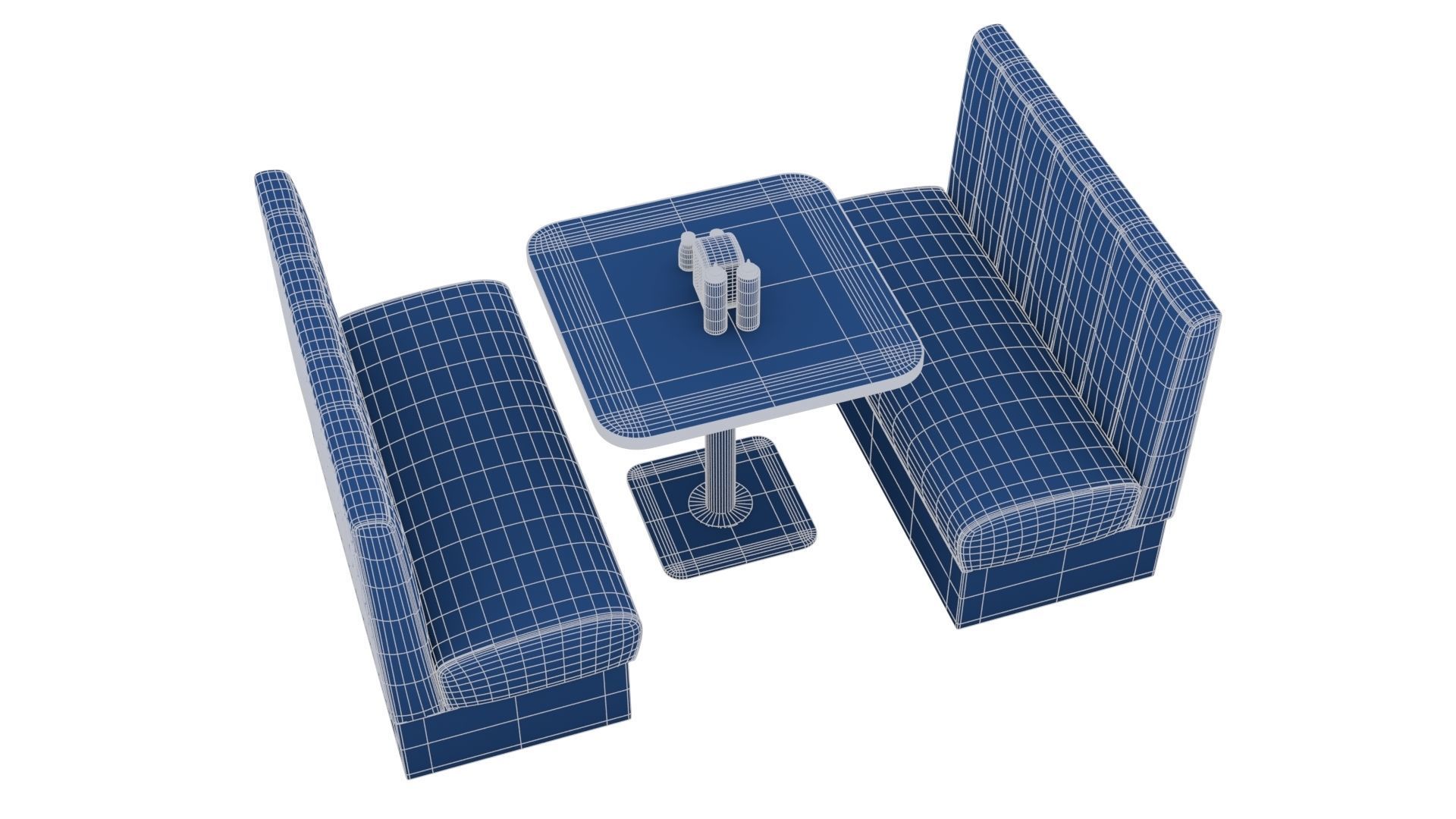 American Diner Furniture 3D model_22