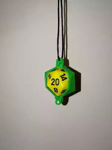 D20 Holder Keychain  3D print model