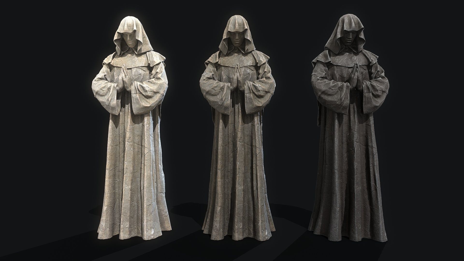 Mystical Statues Collection Low-poly 3D model_34