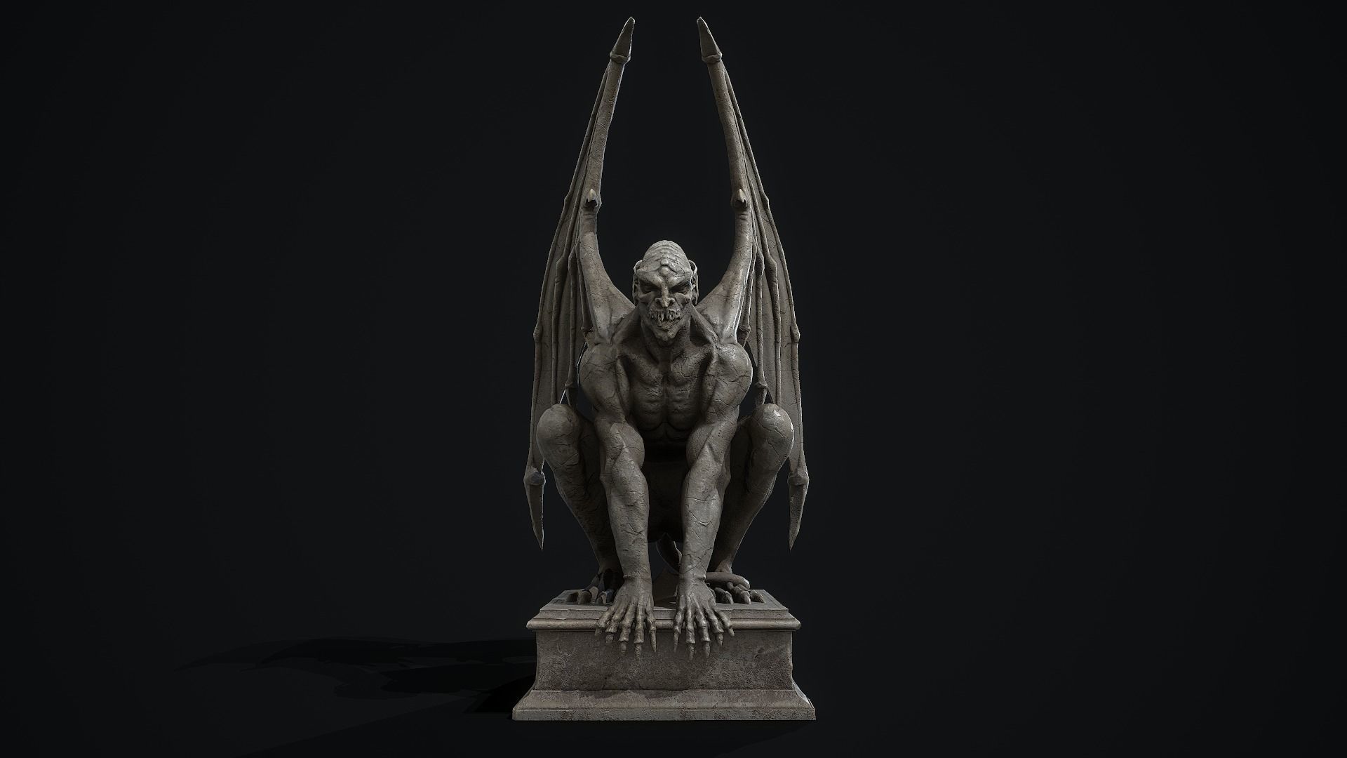 Mystical Statues Collection Low-poly 3D model_16