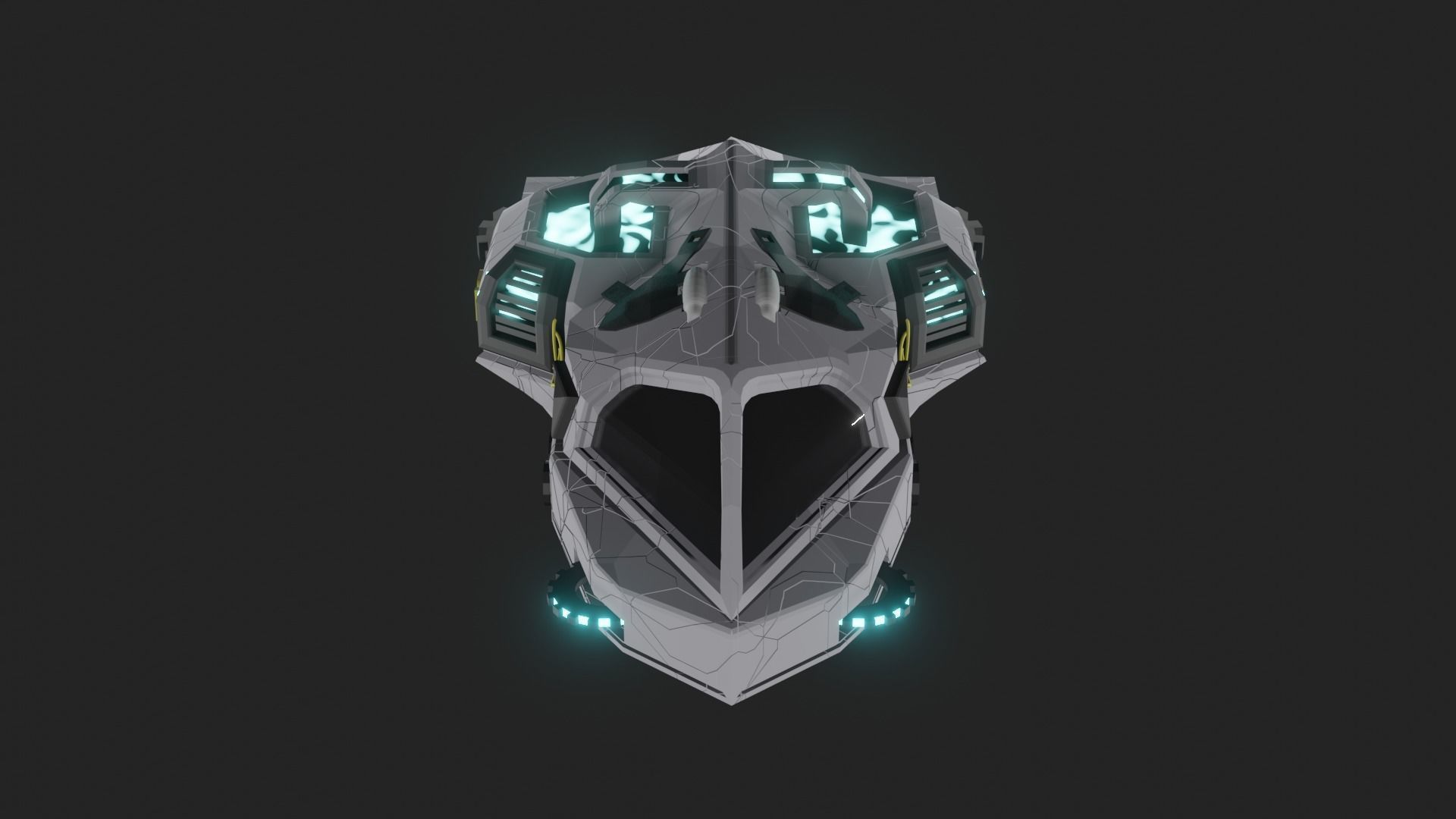 Speed Spaceship V01 Low-poly 3D model_42