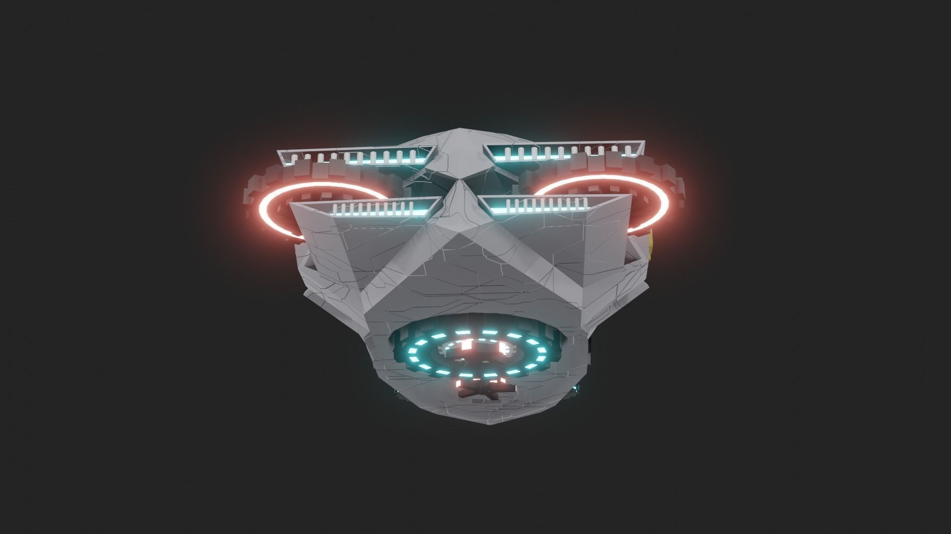Speed Spaceship V01 Low-poly 3D model_19
