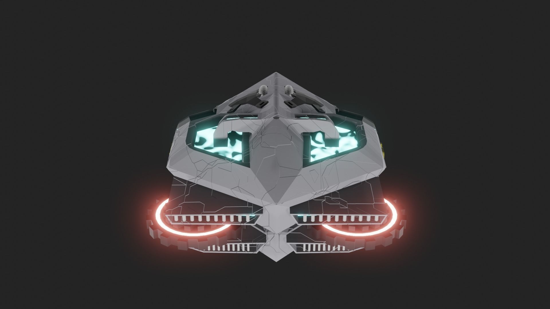 Speed Spaceship V01 Low-poly 3D model_37