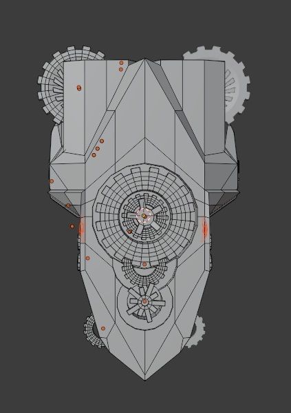 Speed Spaceship V01 Low-poly 3D model_49