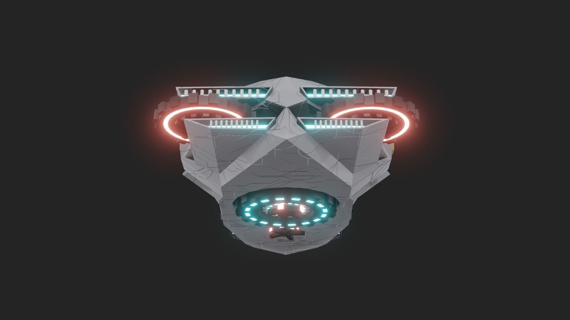 Speed Spaceship V01 Low-poly 3D model_18