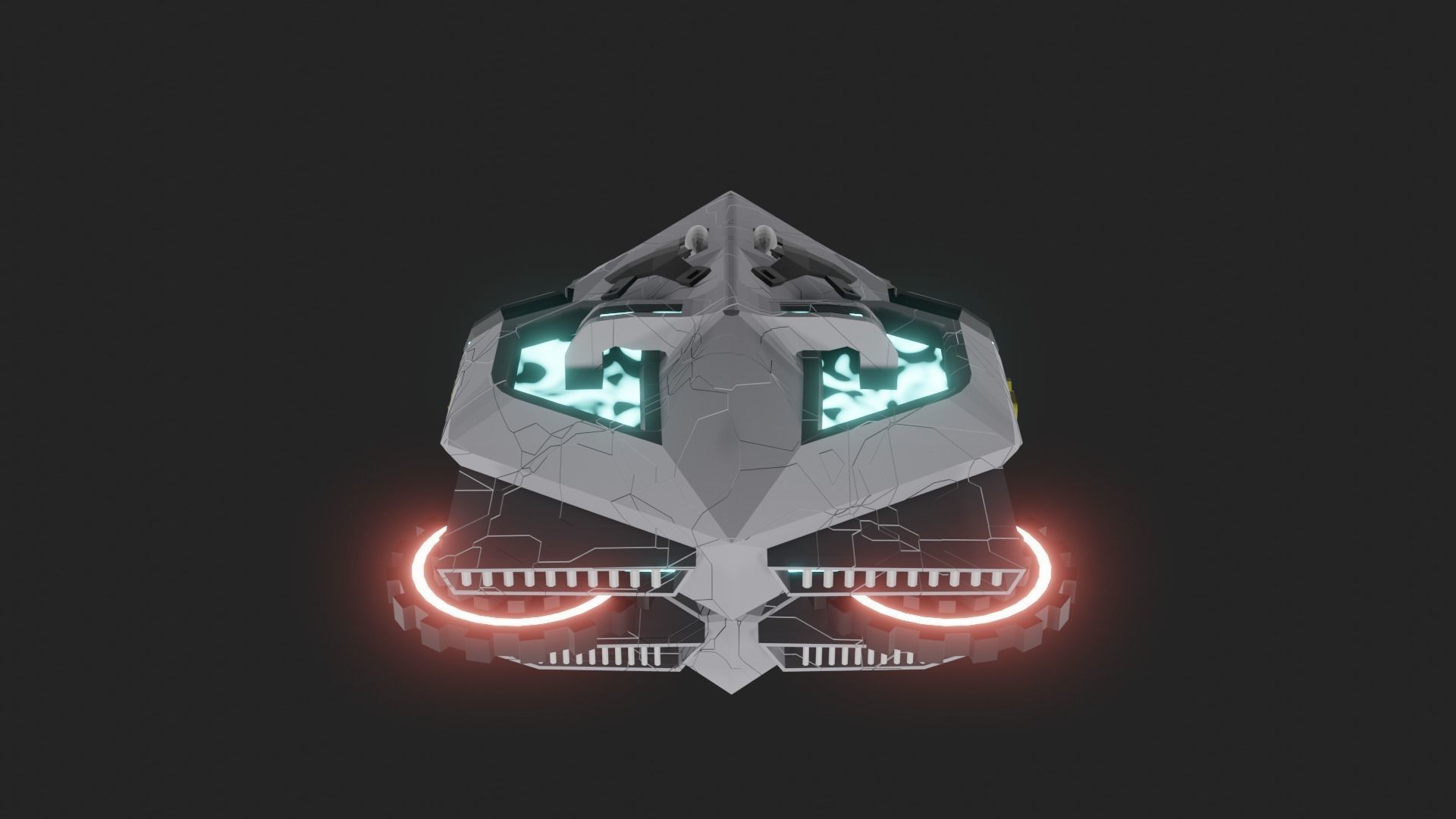 Speed Spaceship V01 Low-poly 3D model_47