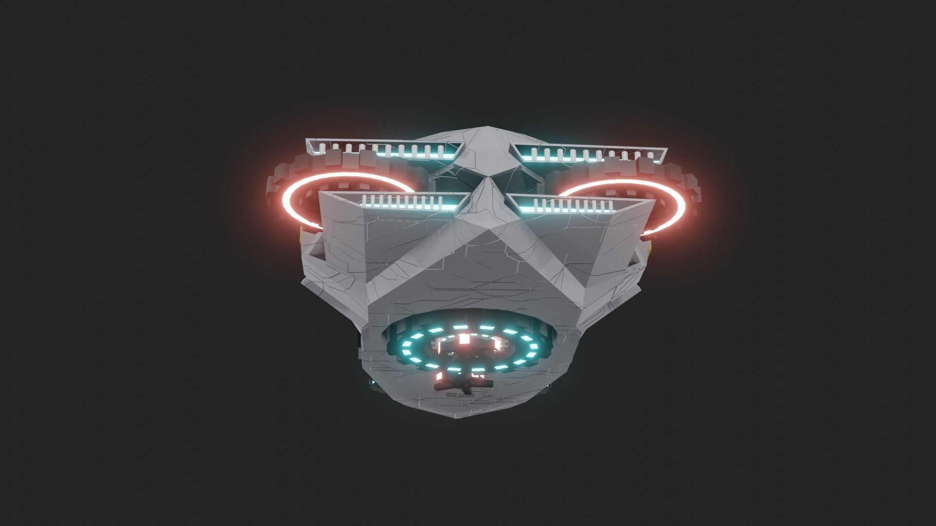 Speed Spaceship V01 Low-poly 3D model_35