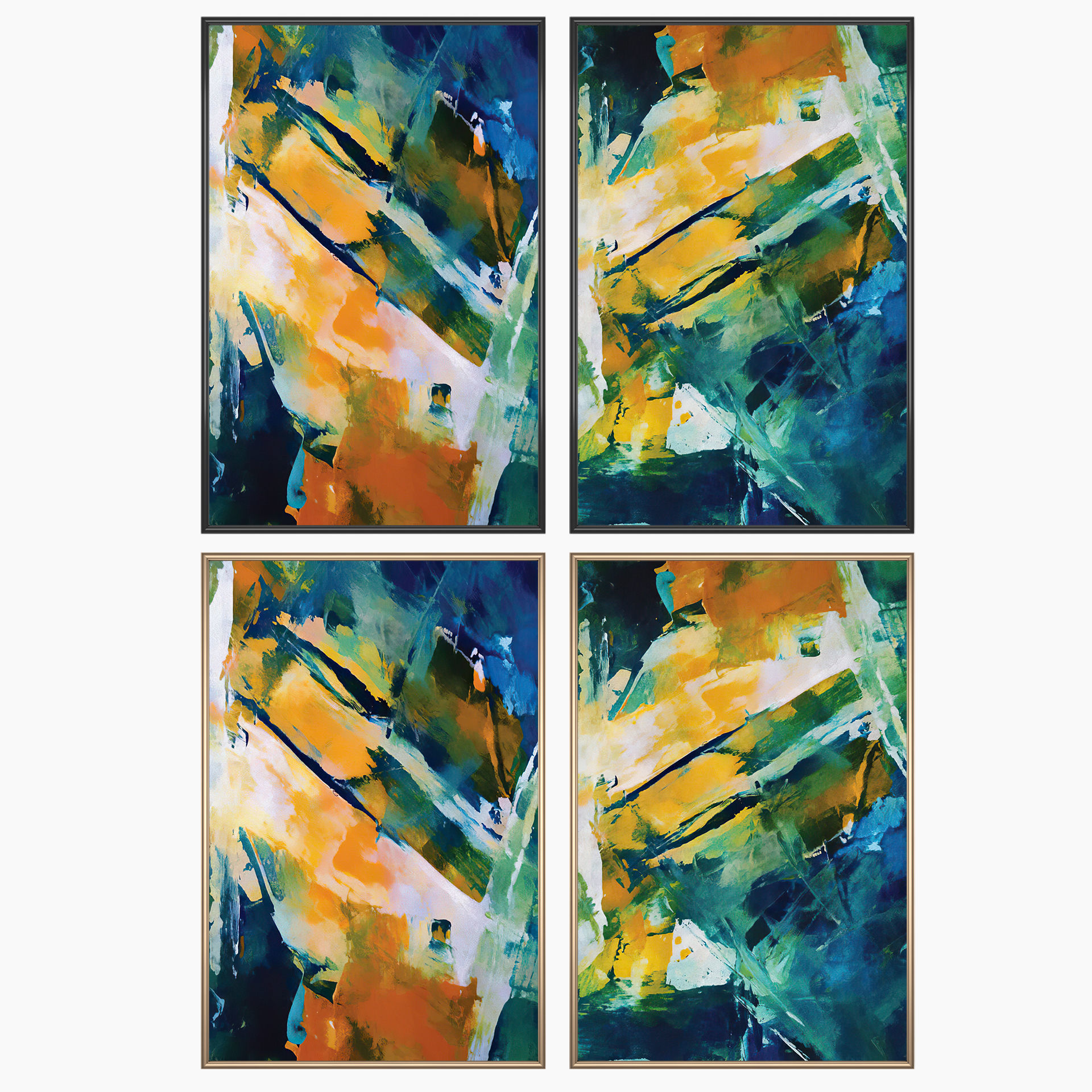 Wall Art Set 3475 3D model_1