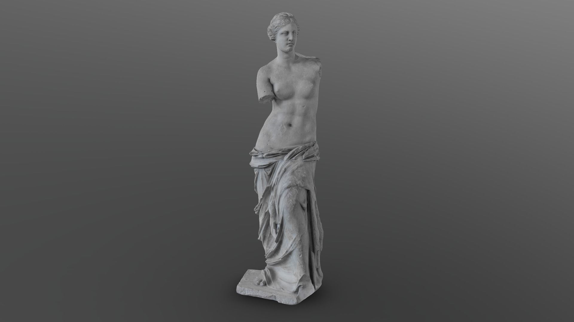 Venus de Milo - High poly photogrammetry 3D model_2