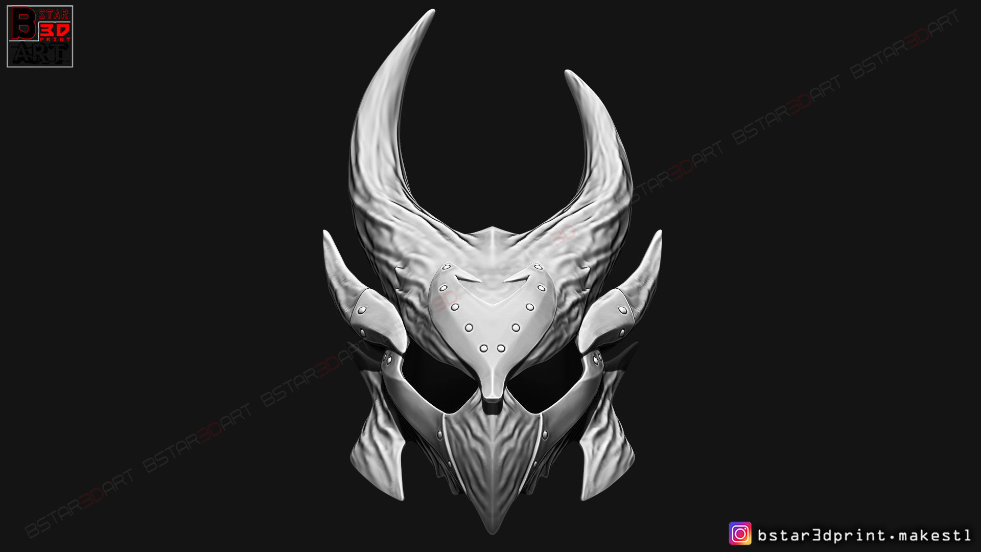 SKYRIM DAEDRIC HELMET -The Elder Scrolls Masks 3D print model_8