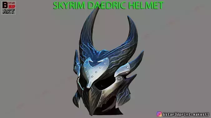 SKYRIM DAEDRIC HELMET -The Elder Scrolls Masks 3D print model