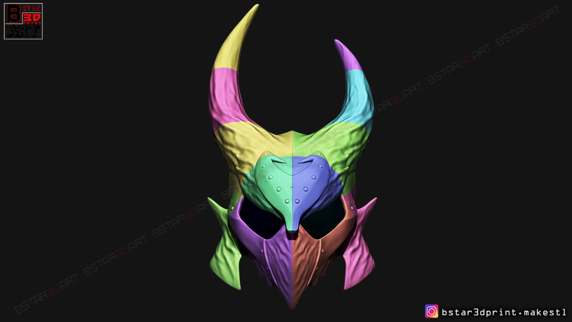 SKYRIM DAEDRIC HELMET -The Elder Scrolls Masks 3D print model_17