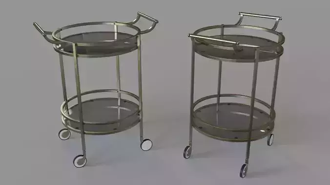 Walferdange Round Bar Cart