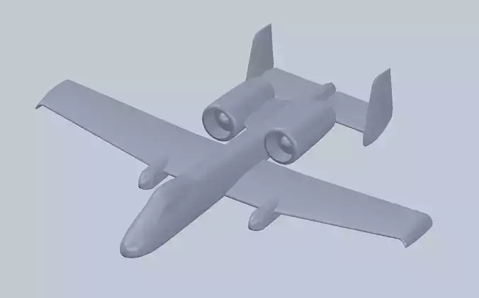Fairchild Republic A-10 Thunderbolt II  3D print model