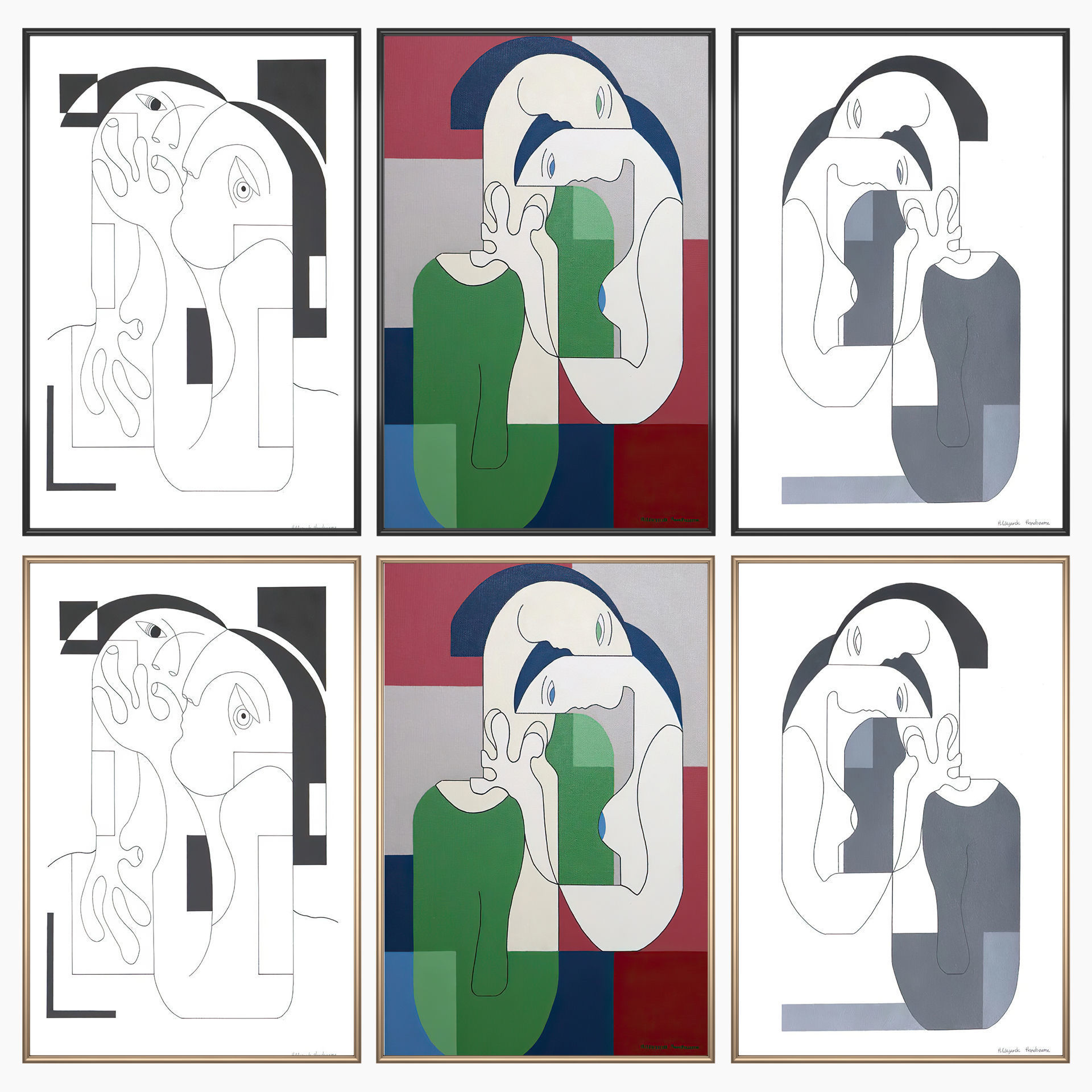 Wall Art Set 3476 3D model_1