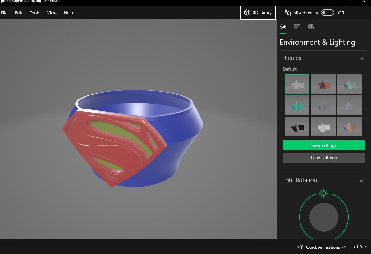 Superman plant pot 69 3D print model_15
