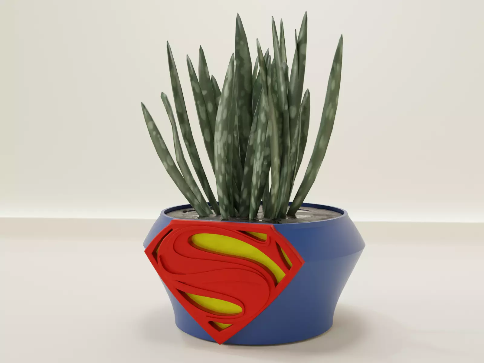 Superman plant pot 69 3D print model_0