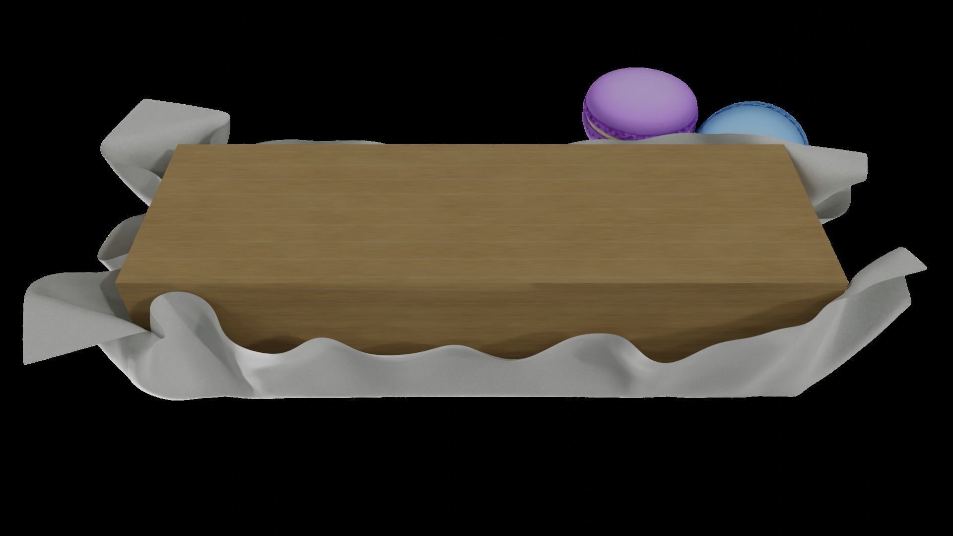 macaroons Low-poly 3D model_38