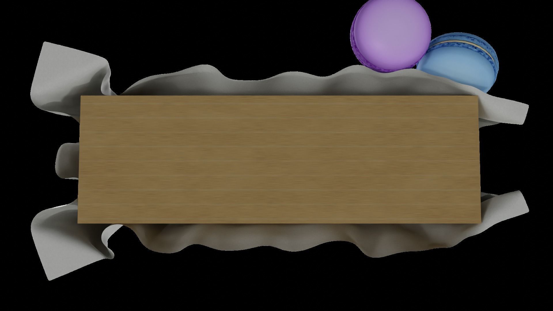 macaroons Low-poly 3D model_40