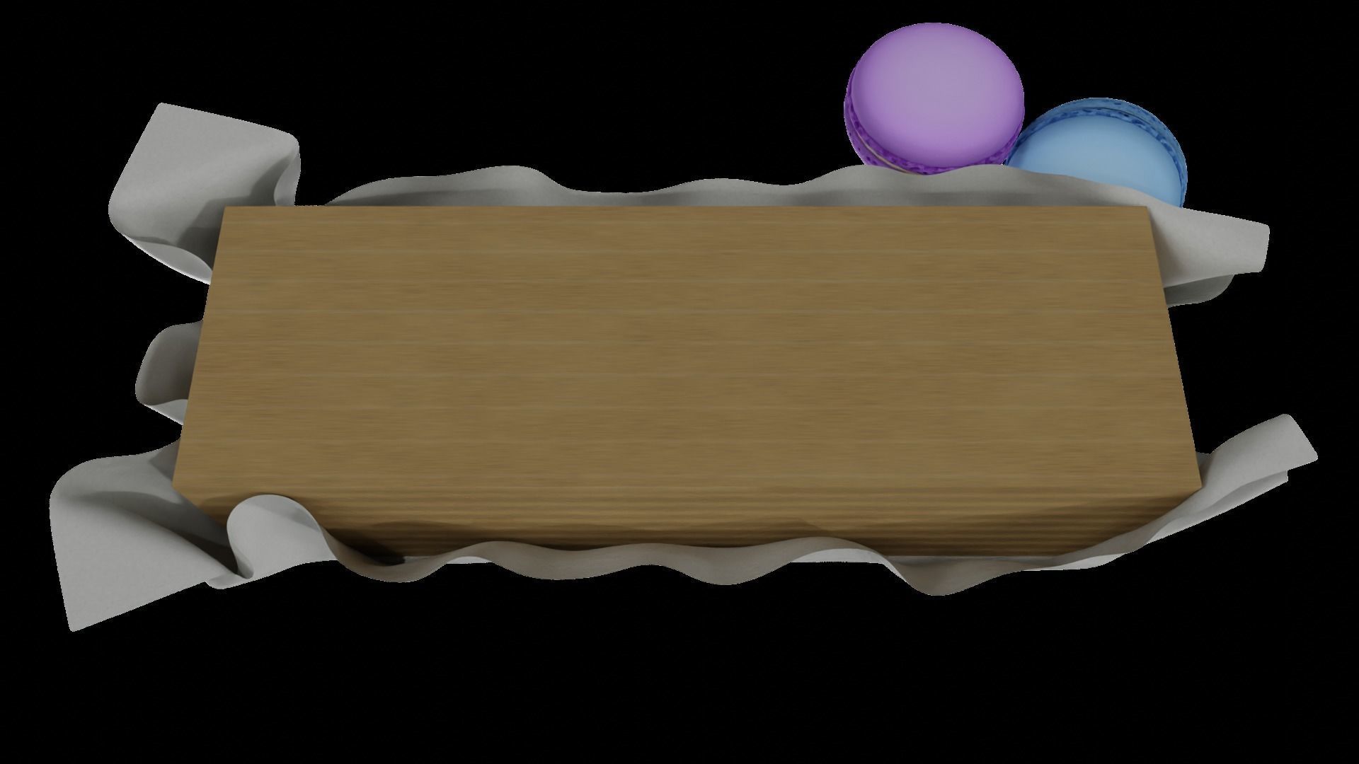 macaroons Low-poly 3D model_39