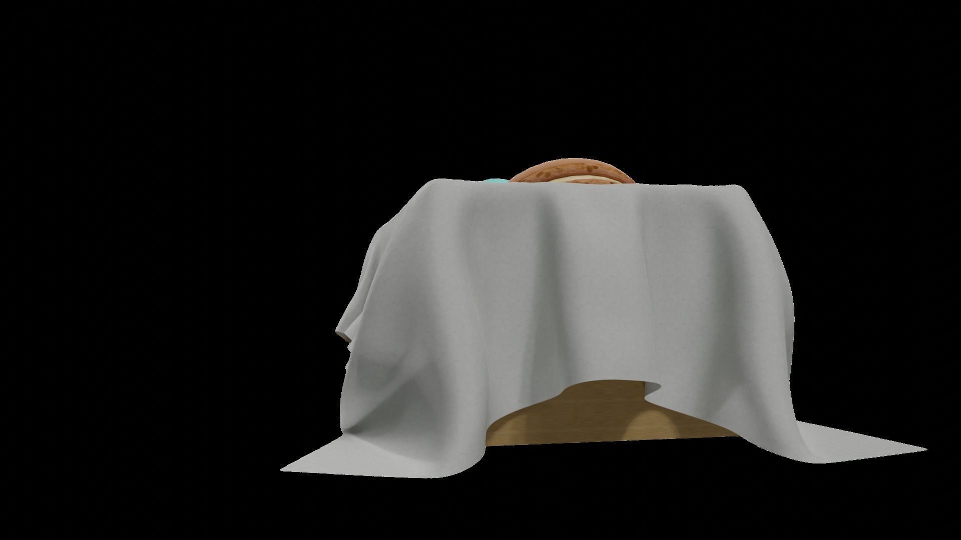 macaroons Low-poly 3D model_16