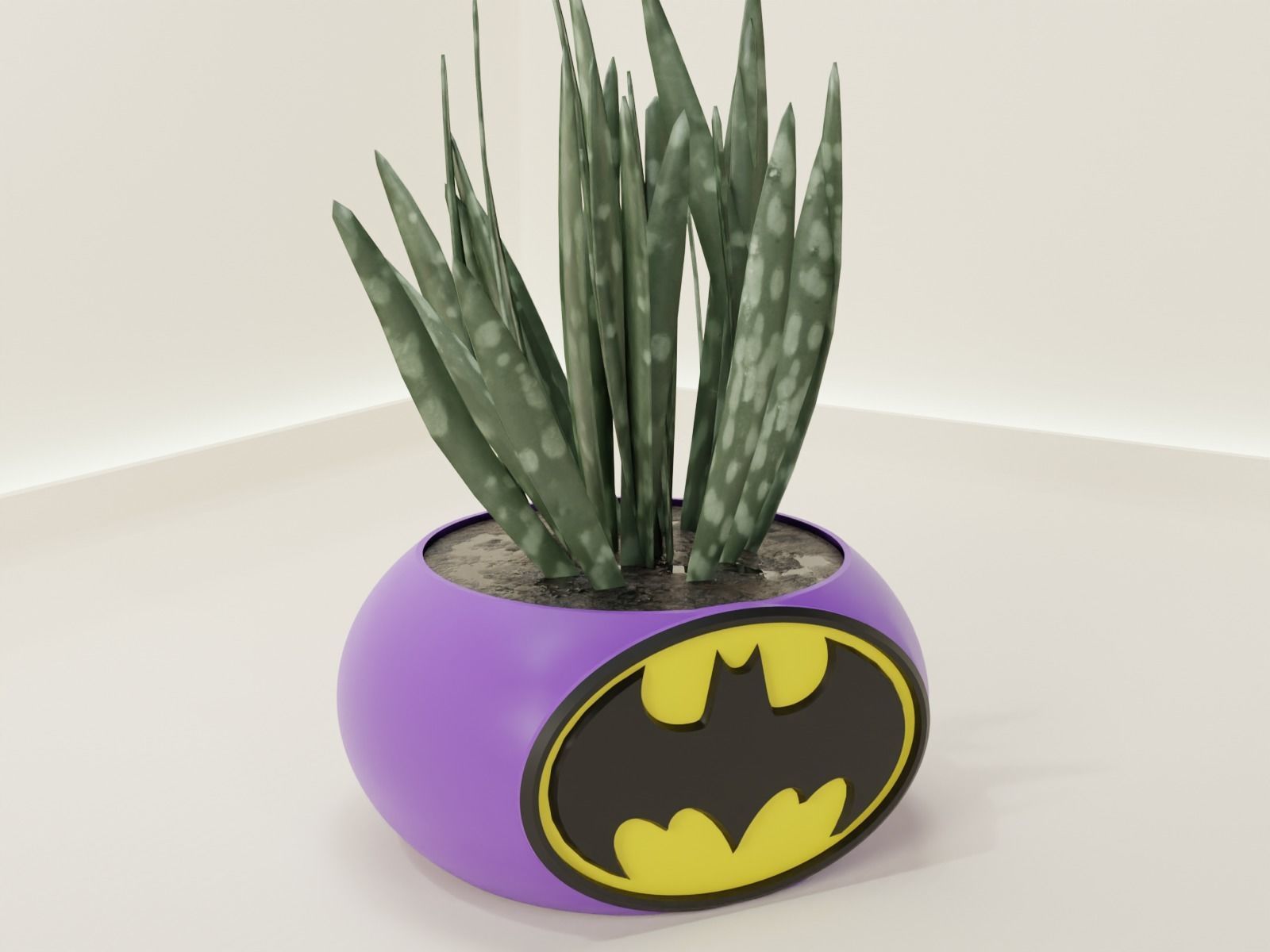 Batman plant pot holder 70 3D print model_5