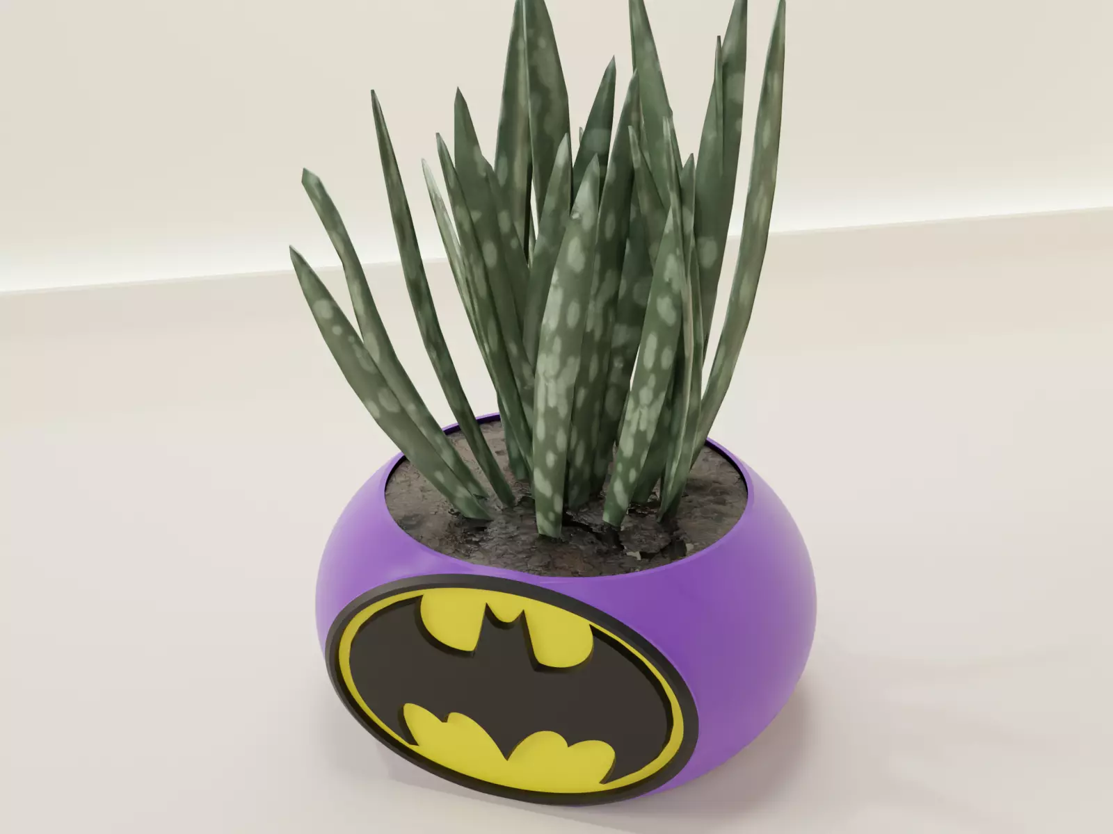 Batman plant pot holder 70 3D print model_0