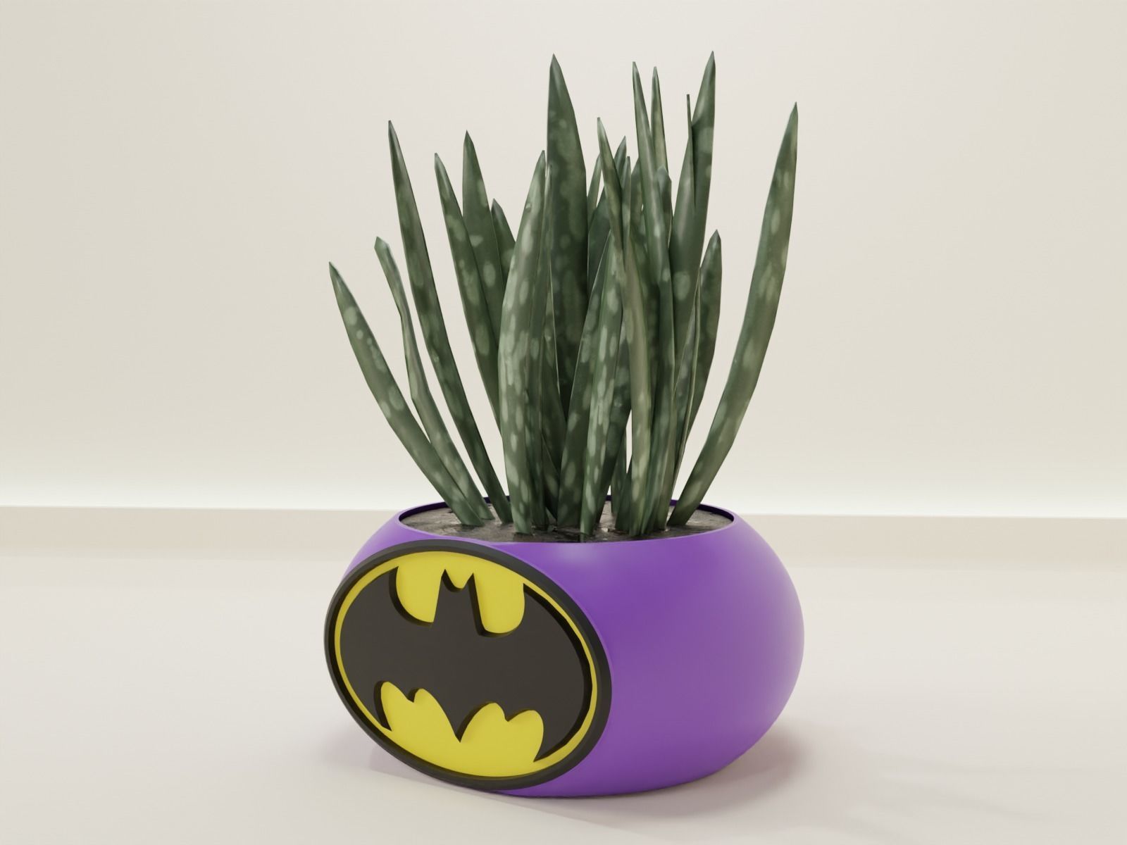 Batman plant pot holder 70 3D print model_4