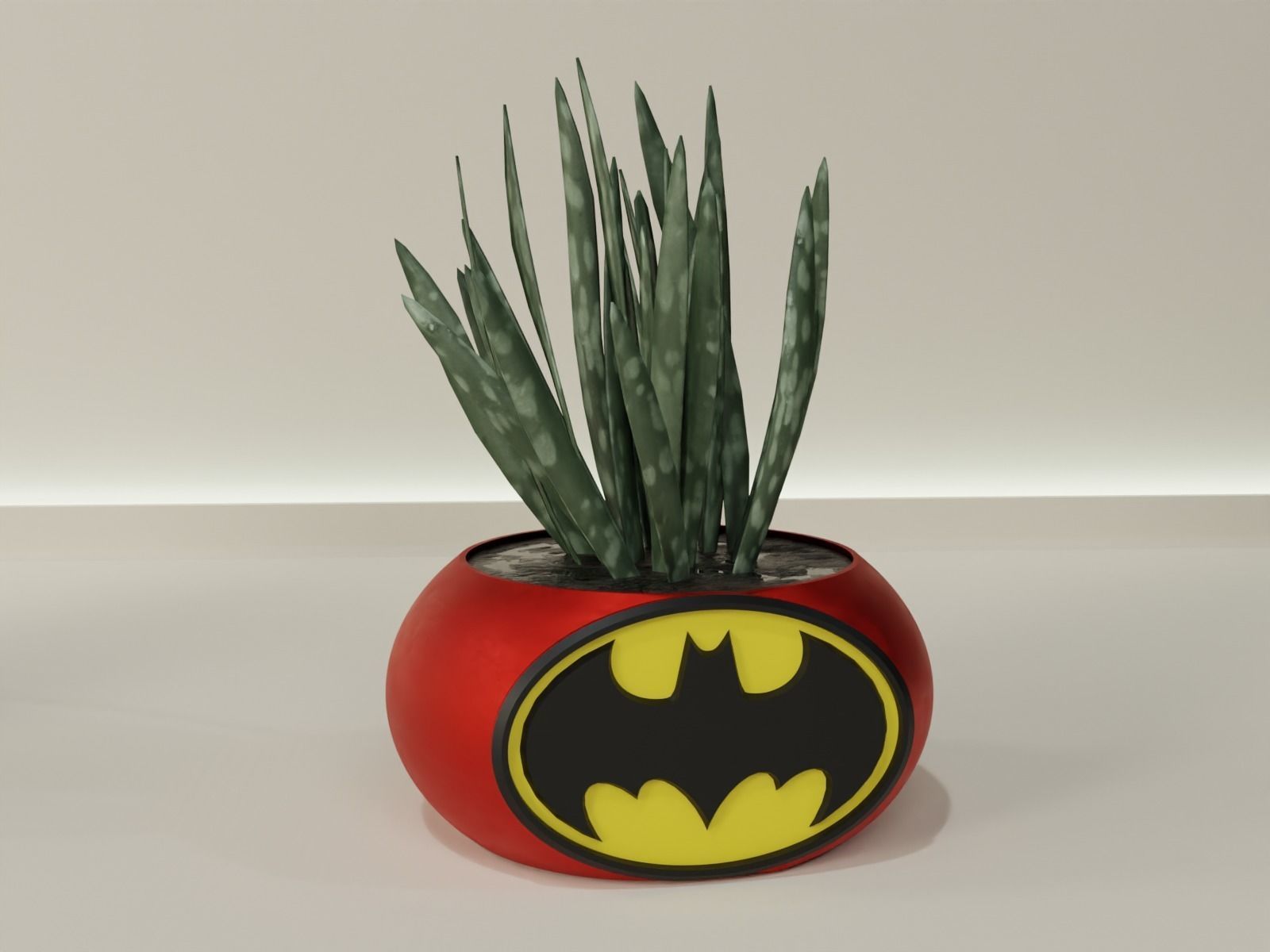 Batman plant pot holder 70 3D print model_9