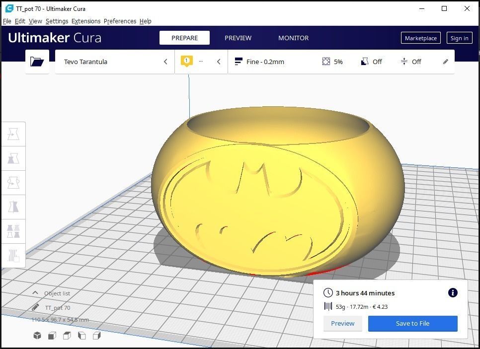 Batman plant pot holder 70 3D print model_13