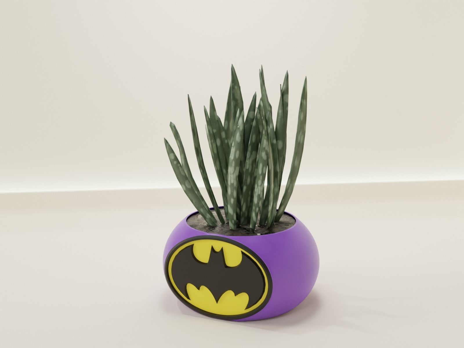 Batman plant pot holder 70 3D print model_3