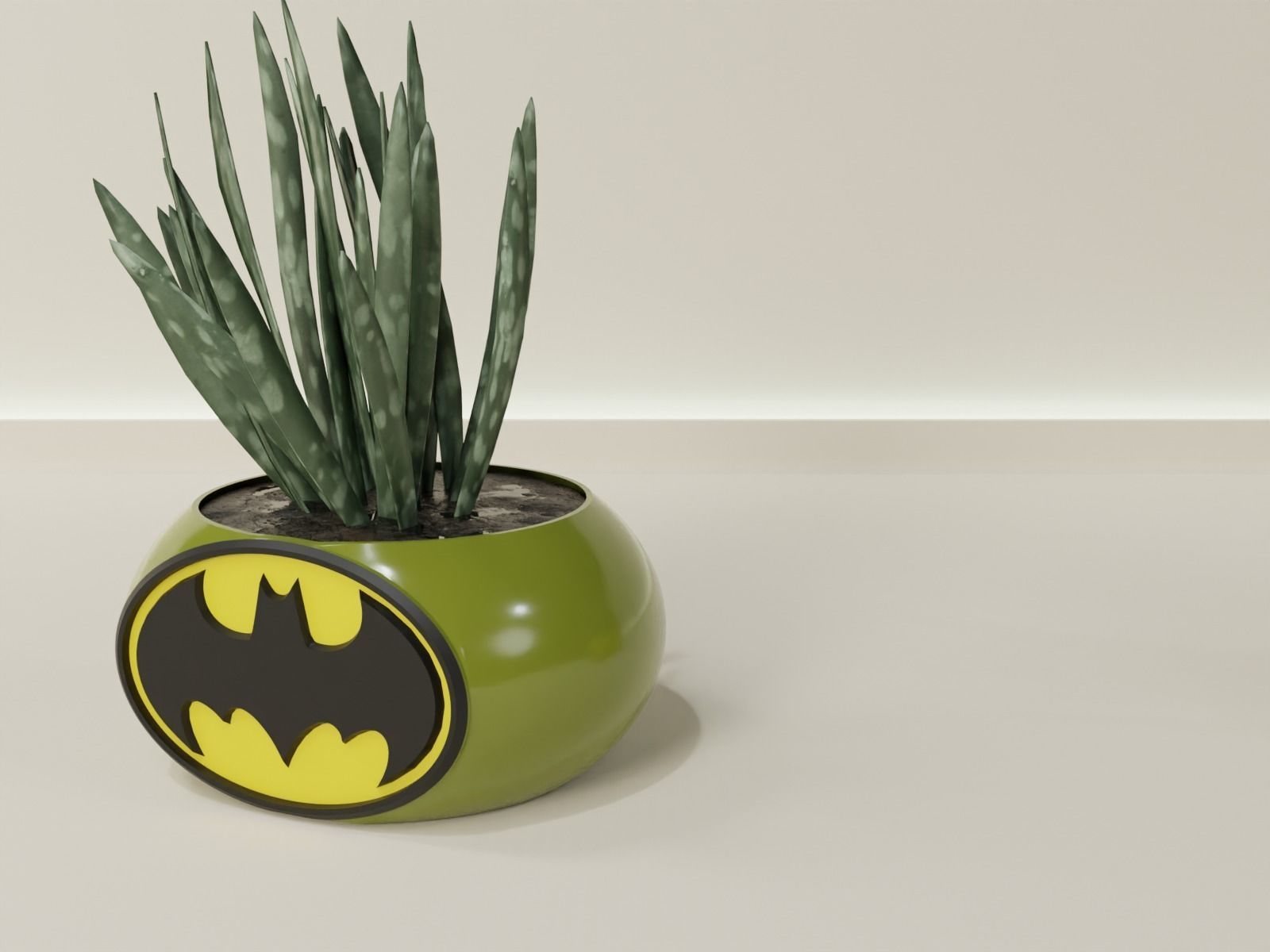 Batman plant pot holder 70 3D print model_7