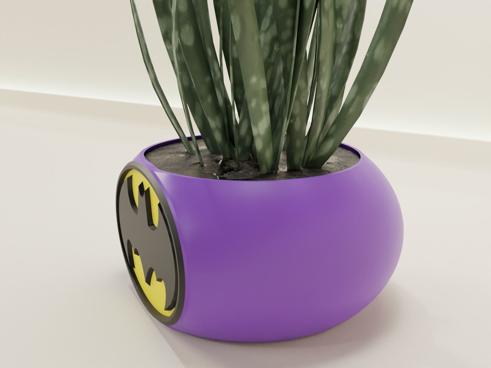 Batman plant pot holder 70 3D print model_11